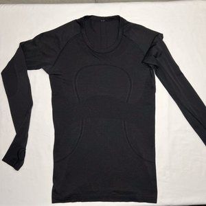 Lululemon Switly Tech Long-sleeved Womens T Size 8 black